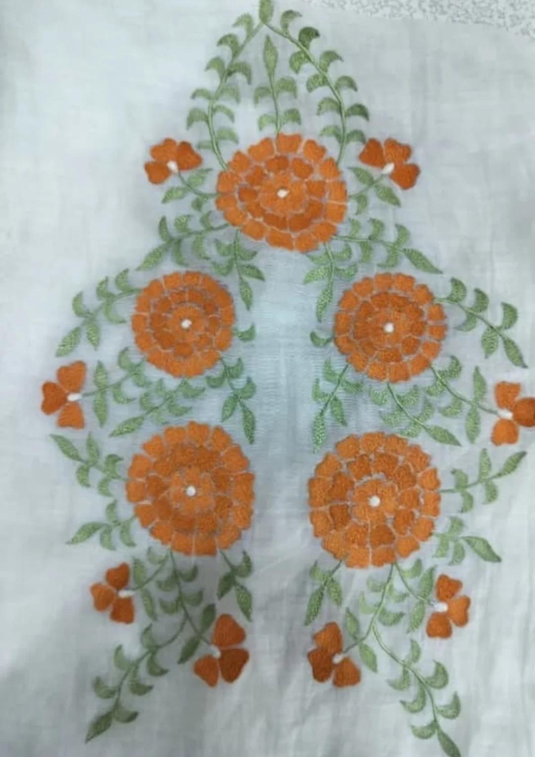 Premium Floral Schiffli Fabric